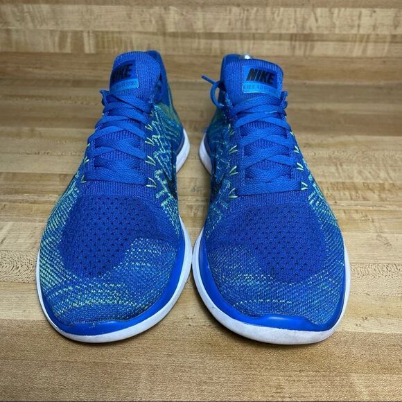 Nike Free 4.0 Flyknit Men's Running Shoes Size 9 Blue 717075-400 - Picture 3 of 7
